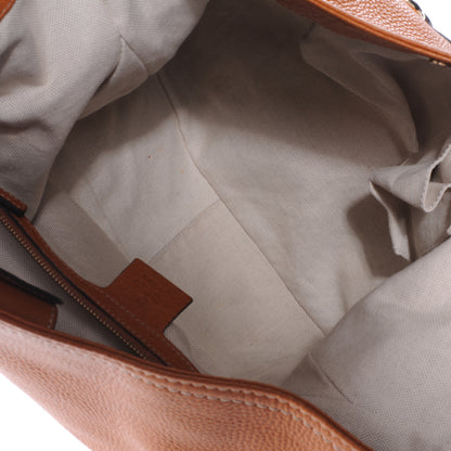 Gucci Leather Heritage Medium Shoulder Bag Tan 7 of 7