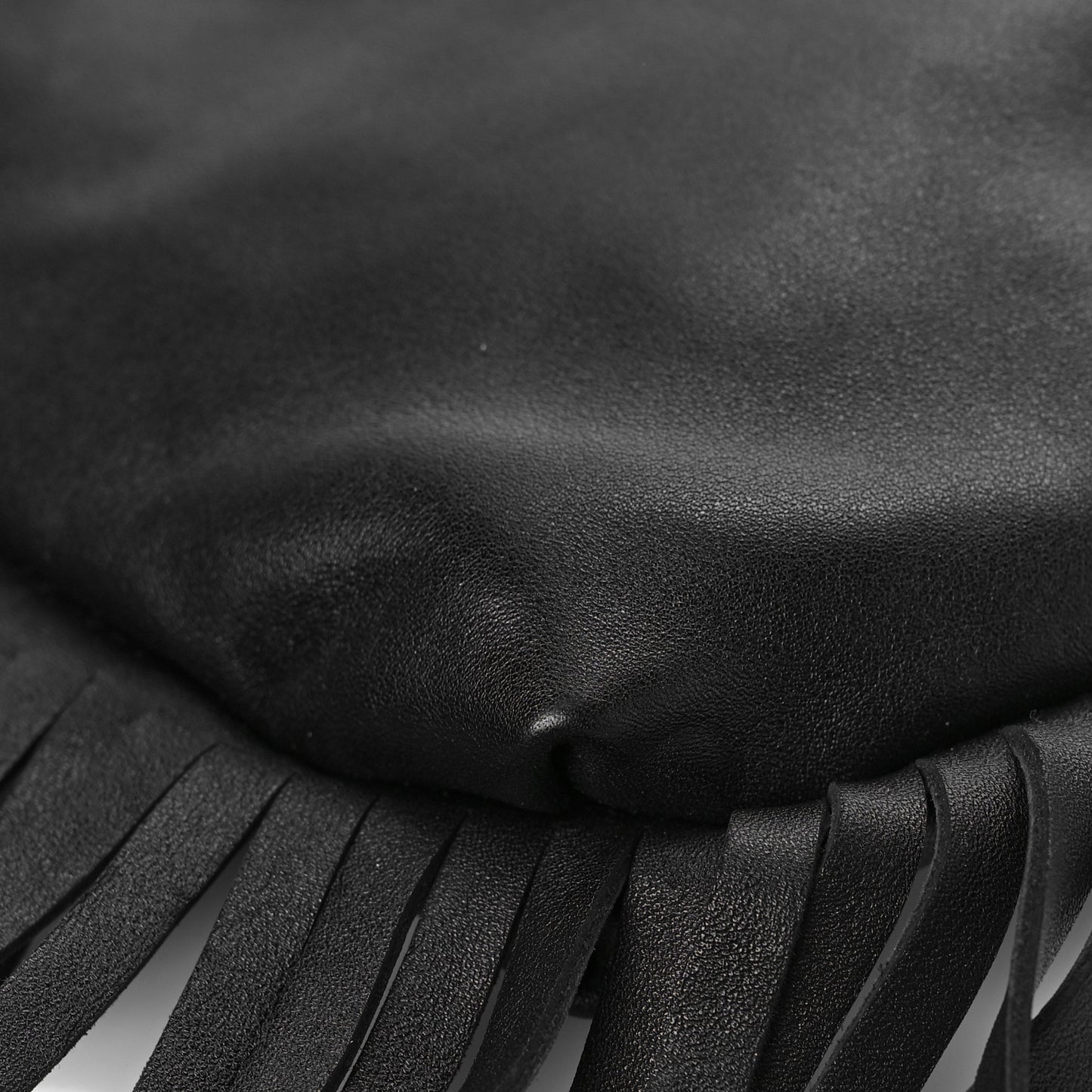 Nappa The Fringe Pouch Shoulder Bag Black