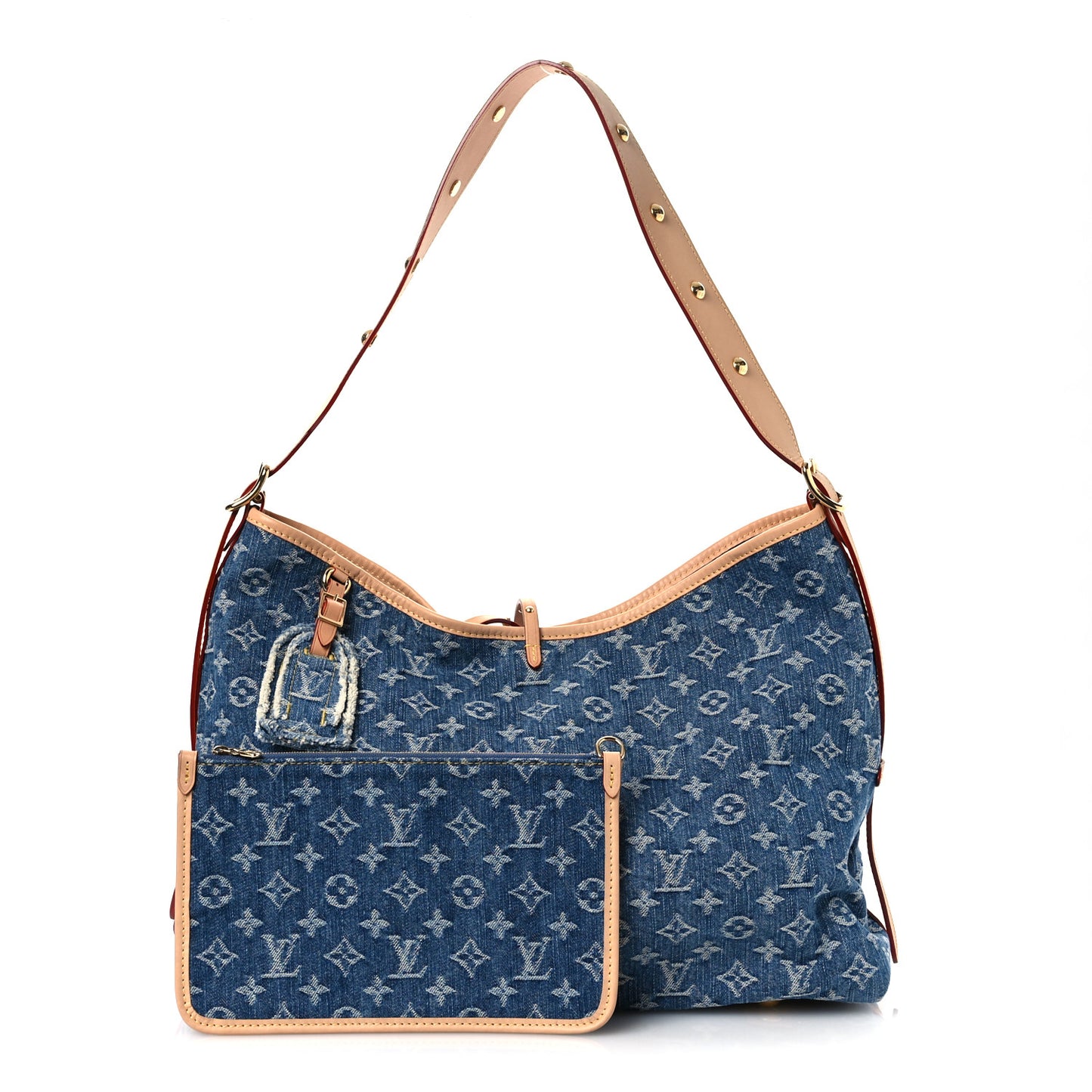 Monogram Denim CarryAll MM Blue