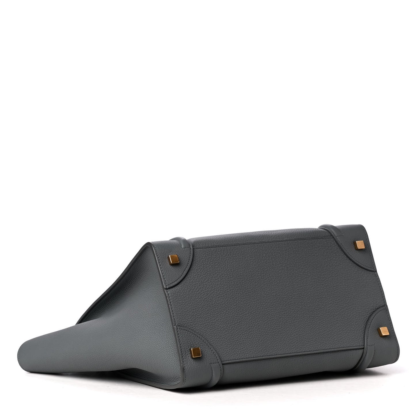 Drummed Calfskin Mini Luggage Kohl