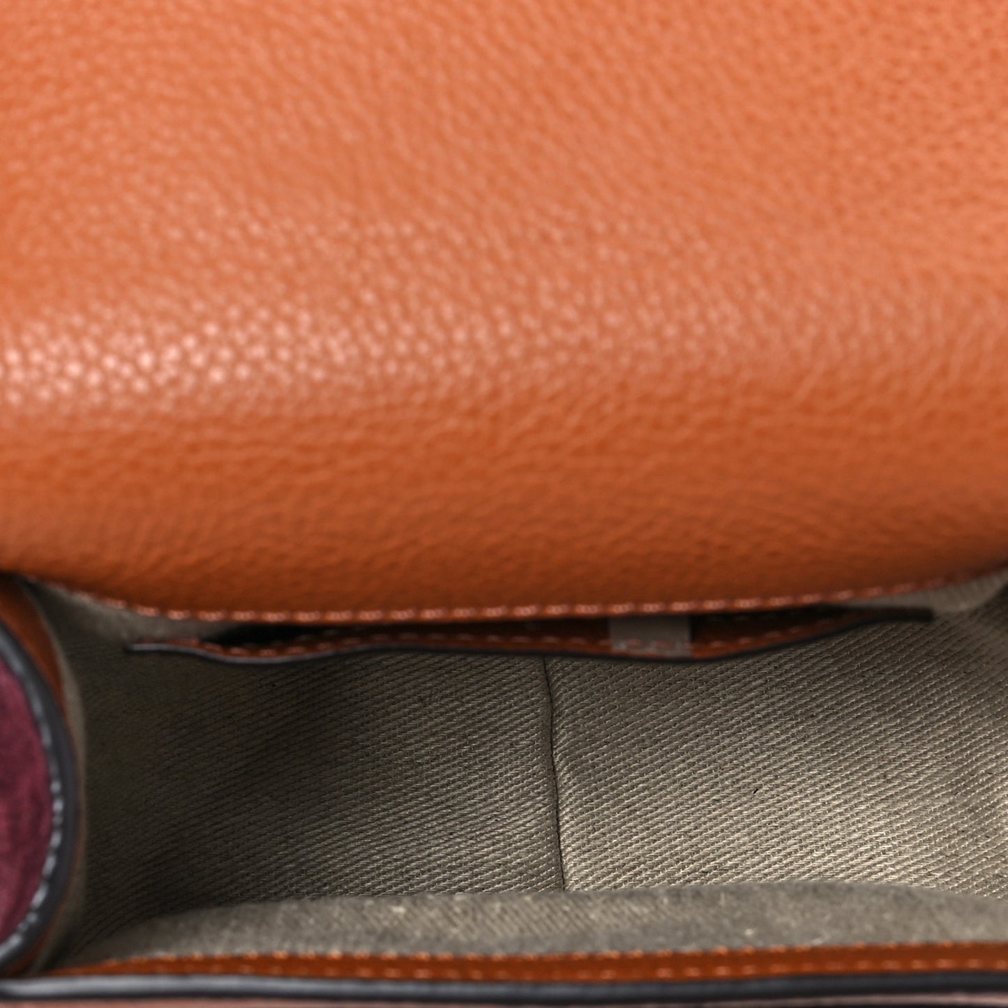 Suede Calfskin Mini Marcie Round Crossbody Bag Tan