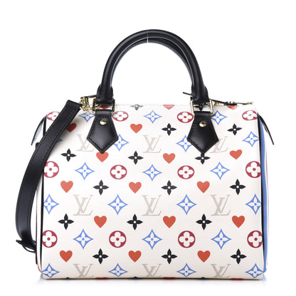 Louis Vuitton Game On Speedy Bandouliere 25 White 1 of 9