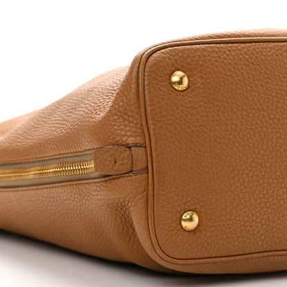 Prada Vitello Daino Side Zip Tote Cannella 9 of 12