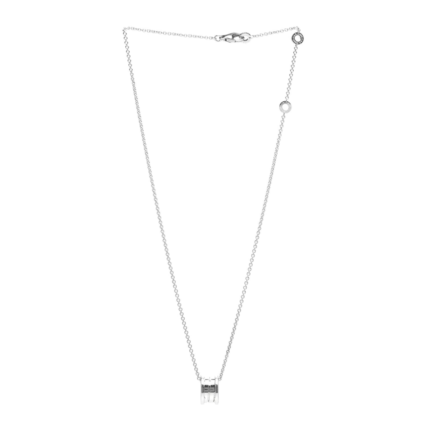 18K White Gold B.Zero1 Pendant Necklace