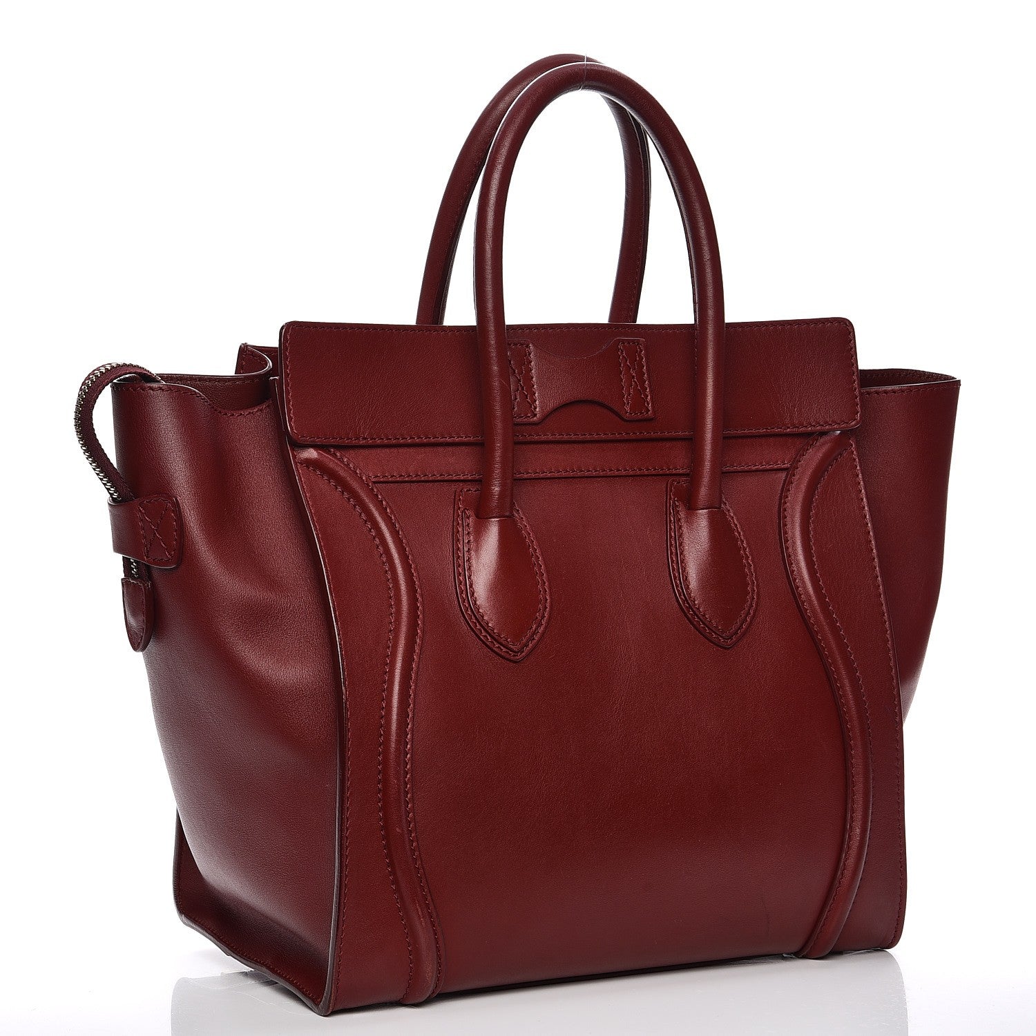 Celine Smooth Calfskin Mini Luggage Burgundy 3 of 16