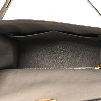 Hermes Ostrich Kelly Sellier 28 Gris Tourterelle 5 of 13