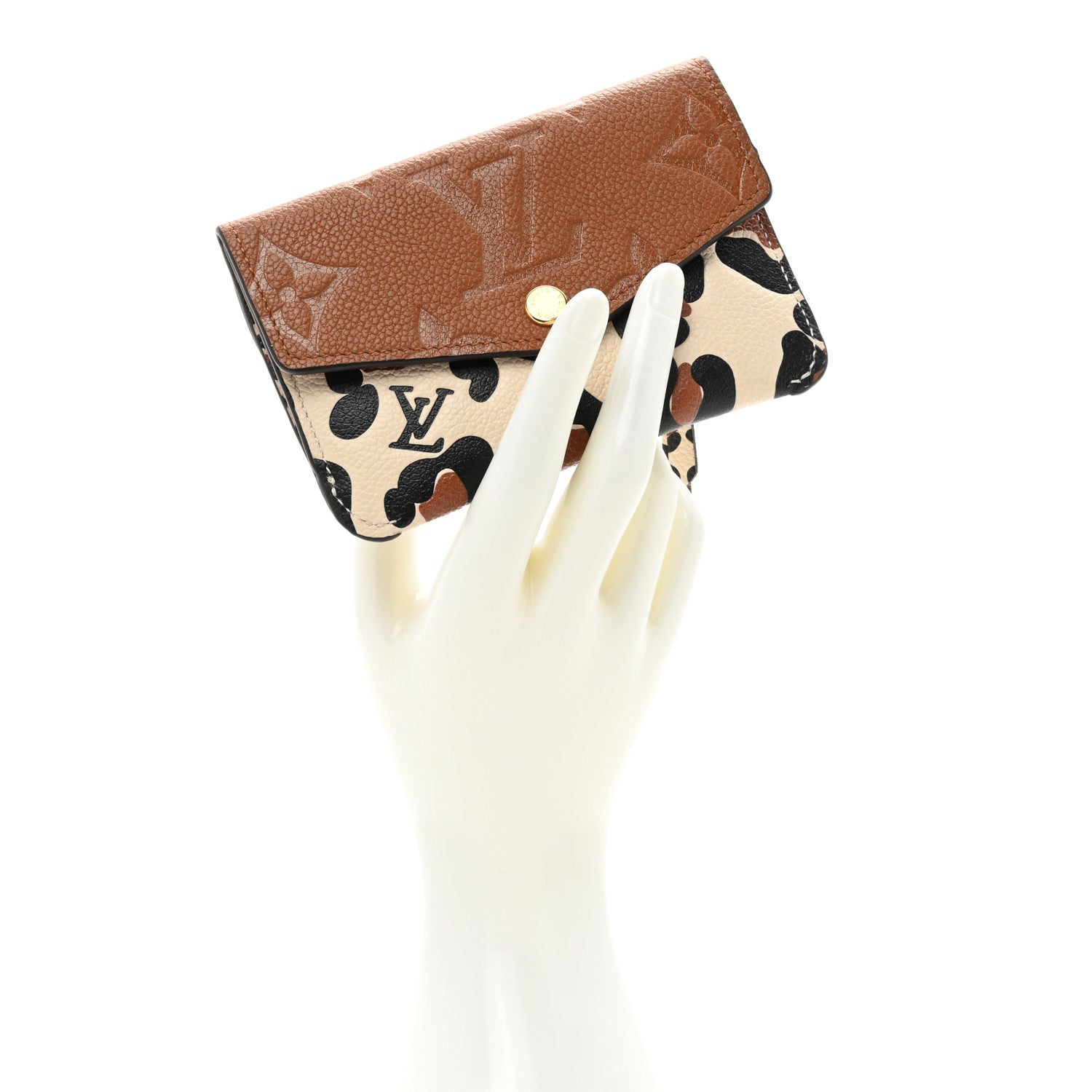 Louis Vuitton Empreinte Monogram Giant Wild At Heart Key Pouch Caramel 2 of 9