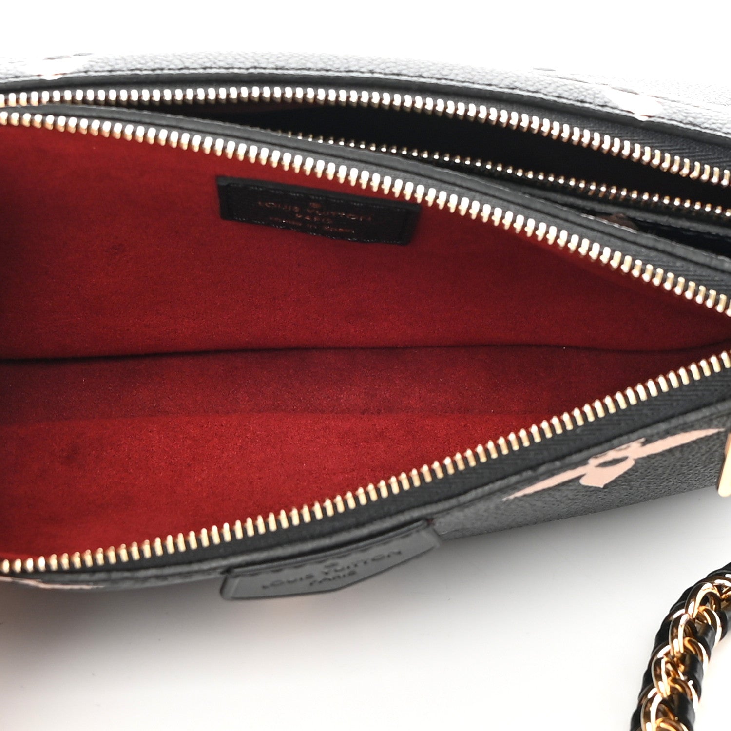Louis Vuitton Empreinte Monogram Giant Multi Pochette Accessories Black Beige 6 of 10
