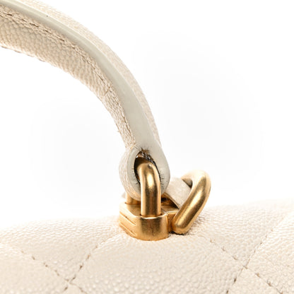 Chanel Caviar Quilted Mini Top Handle Rectangular Flap White 11 of 11