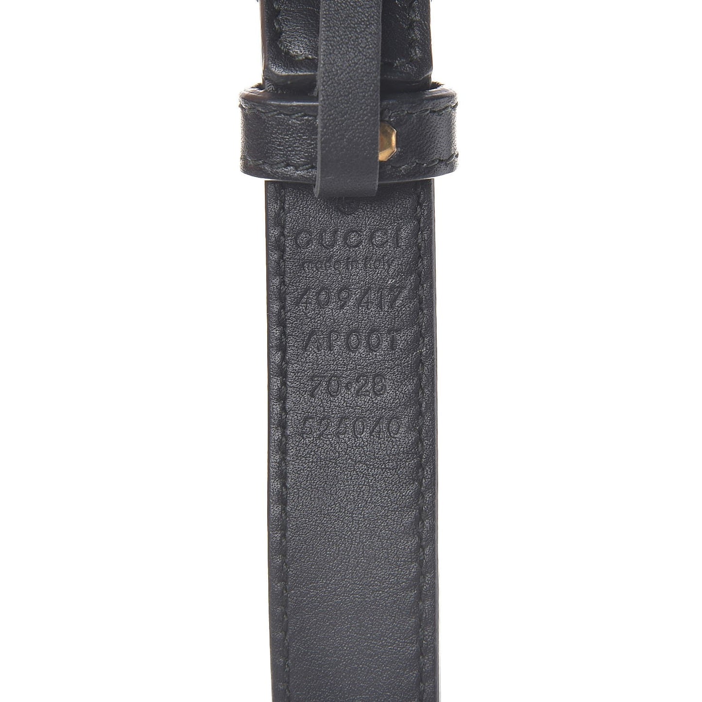 Calfskin Double G 20mm Belt 70 28 Black