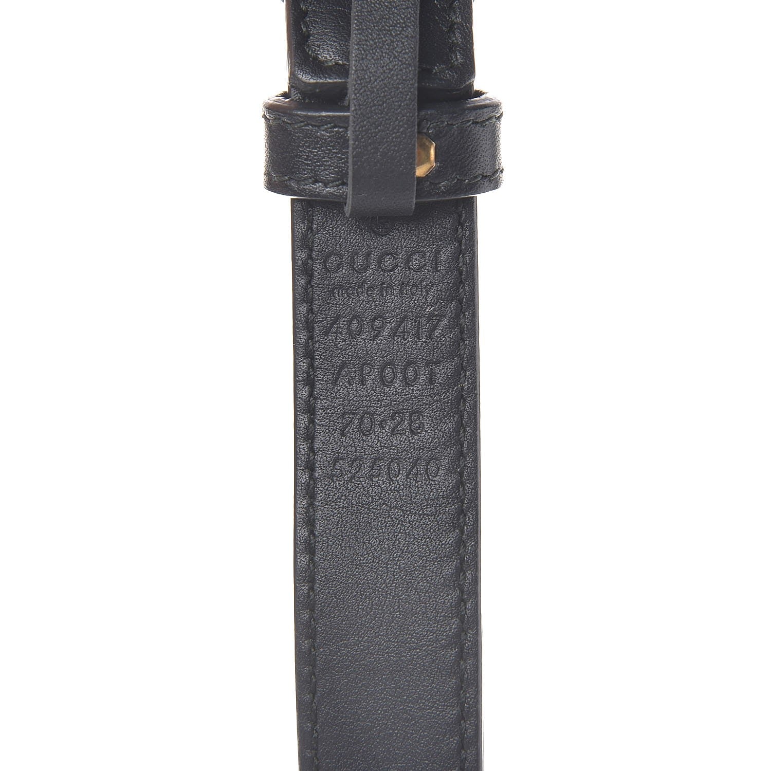 Gucci Calfskin Double G 20mm Belt 70 28 Black 5 of 5