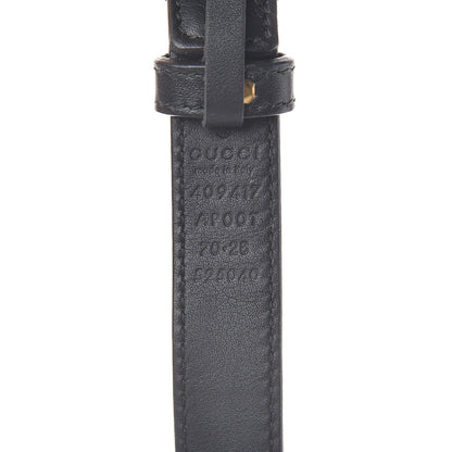Gucci Calfskin Double G 20mm Belt 70 28 Black 5 of 5
