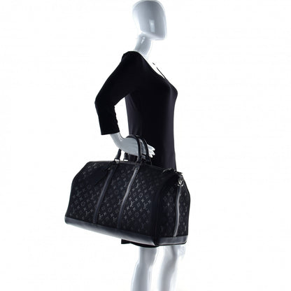 Louis Vuitton Jacquard Monogram Light Up Keepall Bandouliere 50 Black 2 of 28