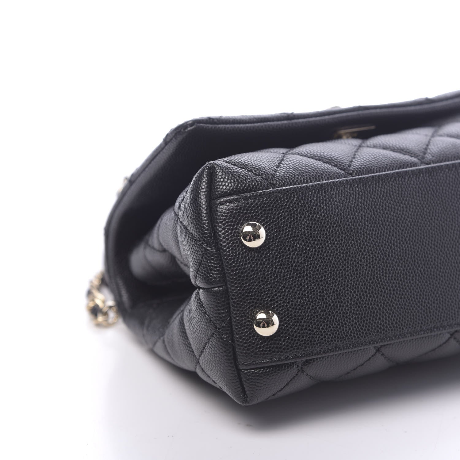 Chanel Caviar Quilted Extra Mini Coco Handle Flap Black 9 of 11
