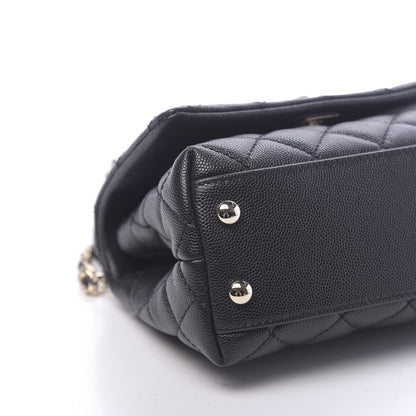 Chanel Caviar Quilted Extra Mini Coco Handle Flap Black 9 of 11