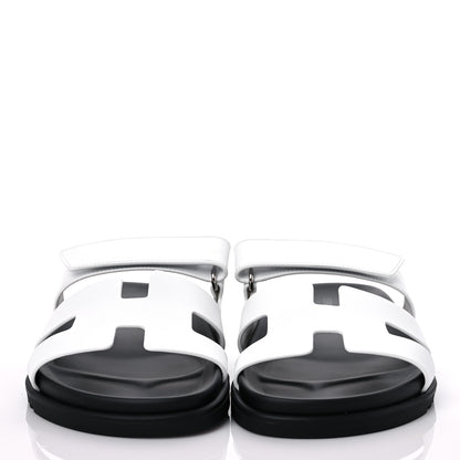 Hermes Calfskin Womens Chypre Sandals 40 White 2 of 8