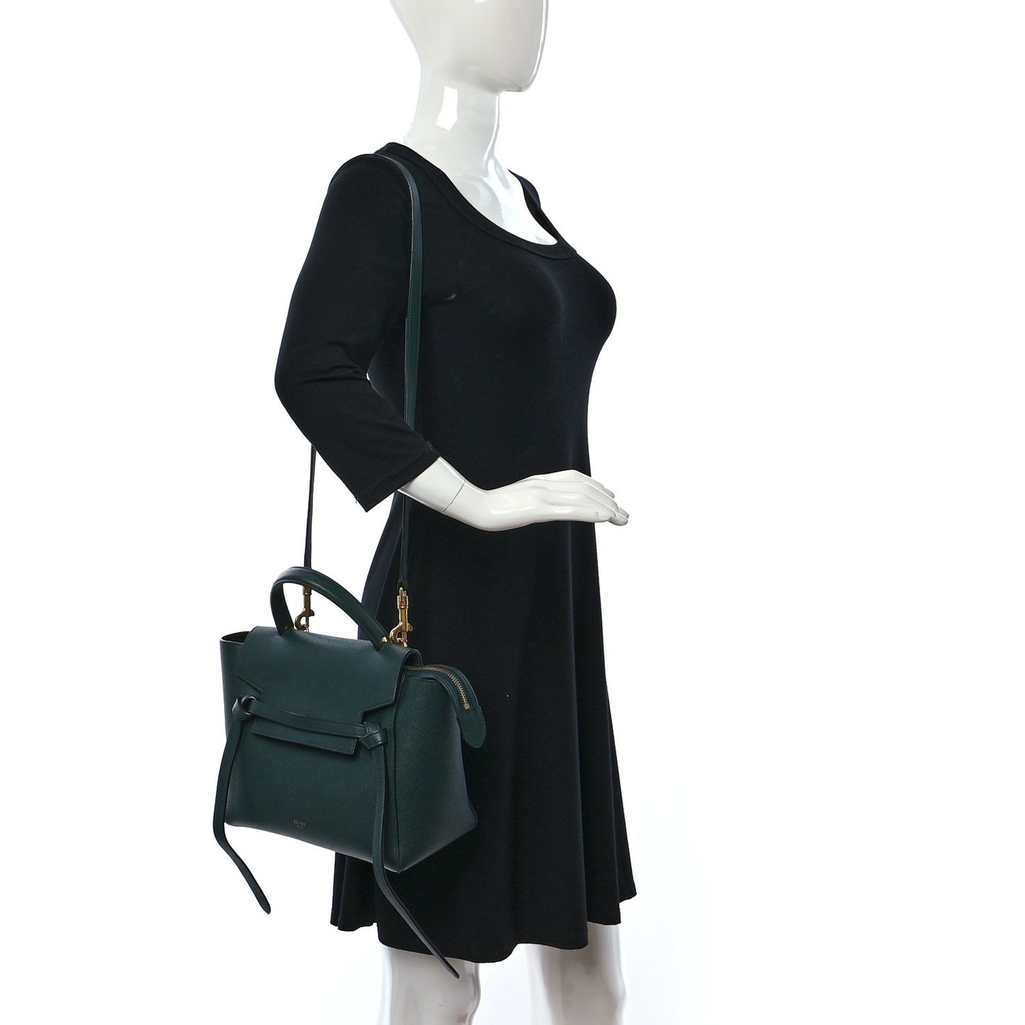 Grained Calfskin Micro Belt Bag Amazone