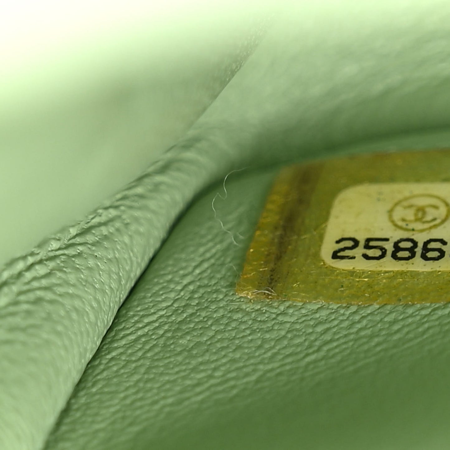 Sequin Mini Waterfall Flap Green Light Green Yellow