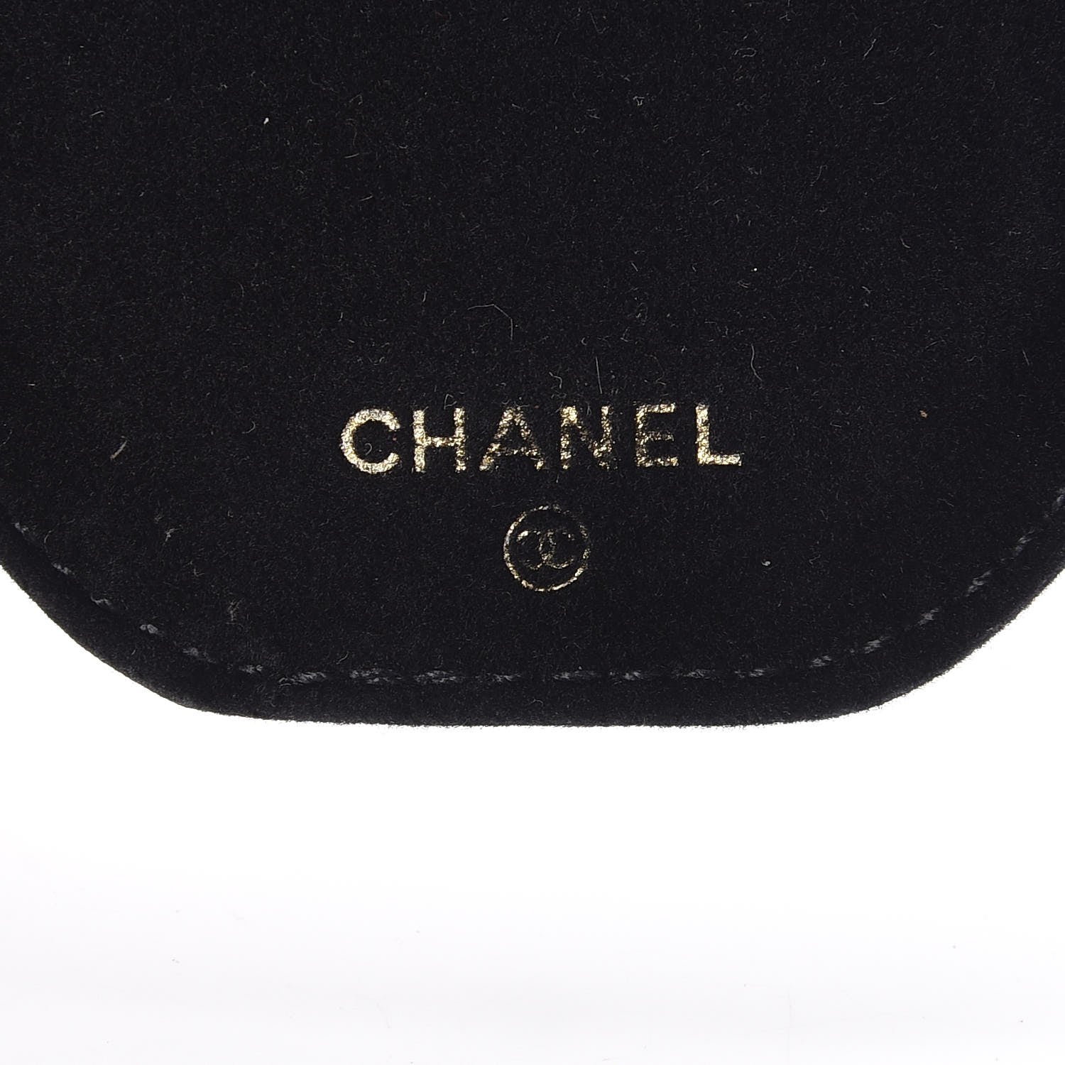 Chanel Caviar Round Jewelry Travel Case Black 6 of 11