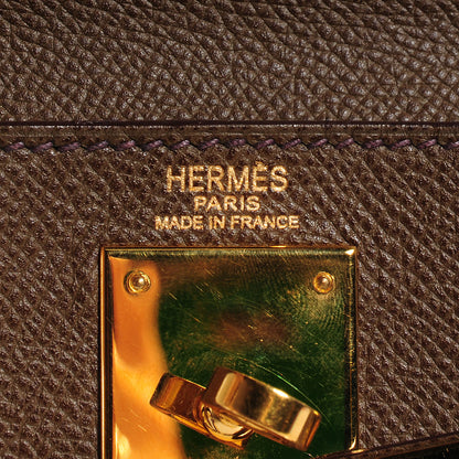 Hermes Epsom Kelly Retourne 28 Chocolate 7 of 10