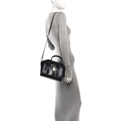 Givenchy Box Calfskin Mini Lock Antigona Shoulder Bag Black 2 of 9