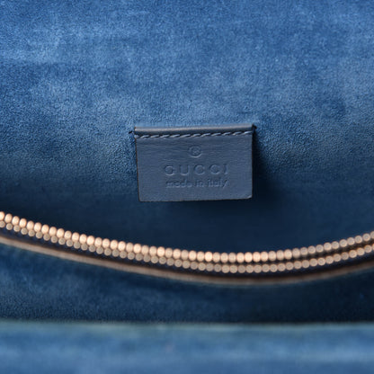 Gucci GG Supreme Monogram Blooms Small Dionysus Shoulder Bag Beige Navy Vintage Blue 6 of 13