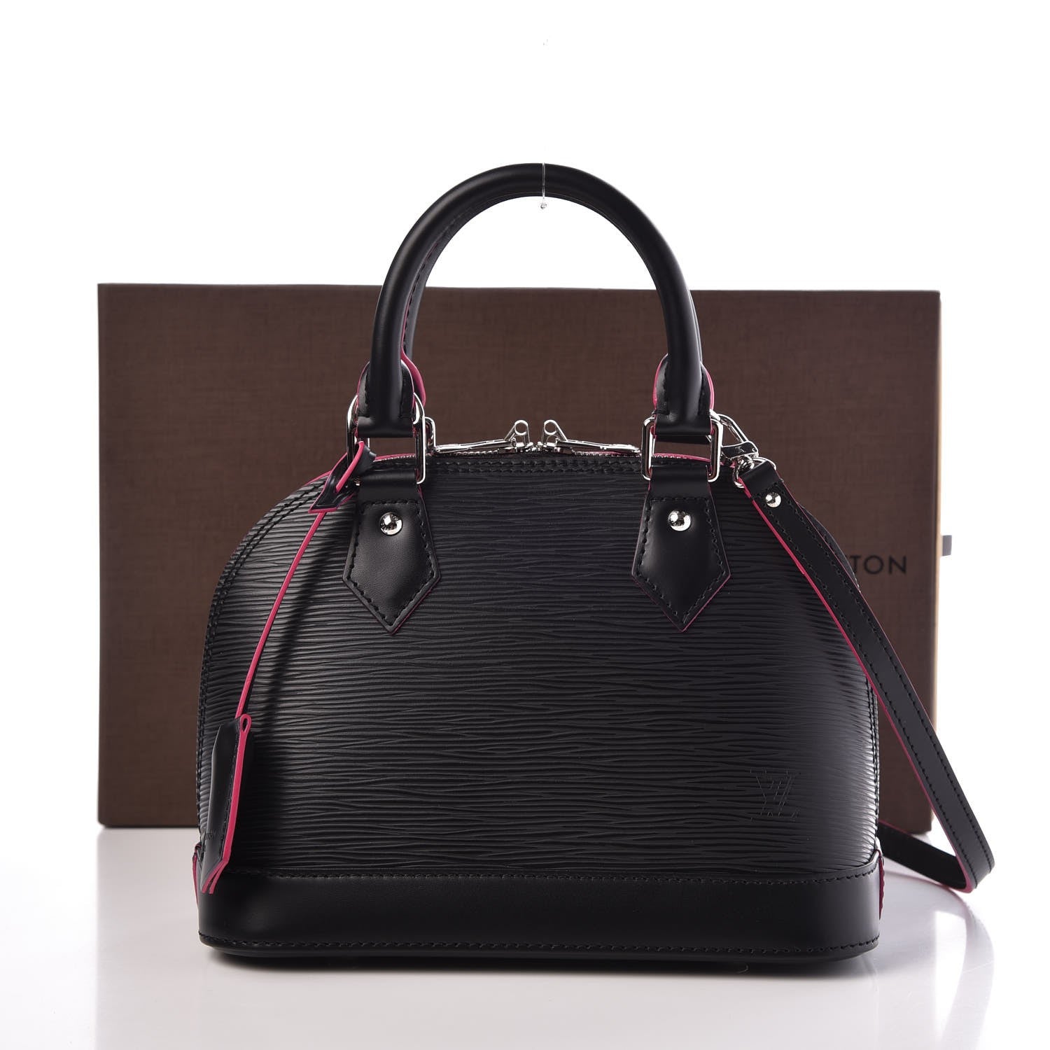 Louis Vuitton Epi Alma BB Black Hot Pink 7 of 7