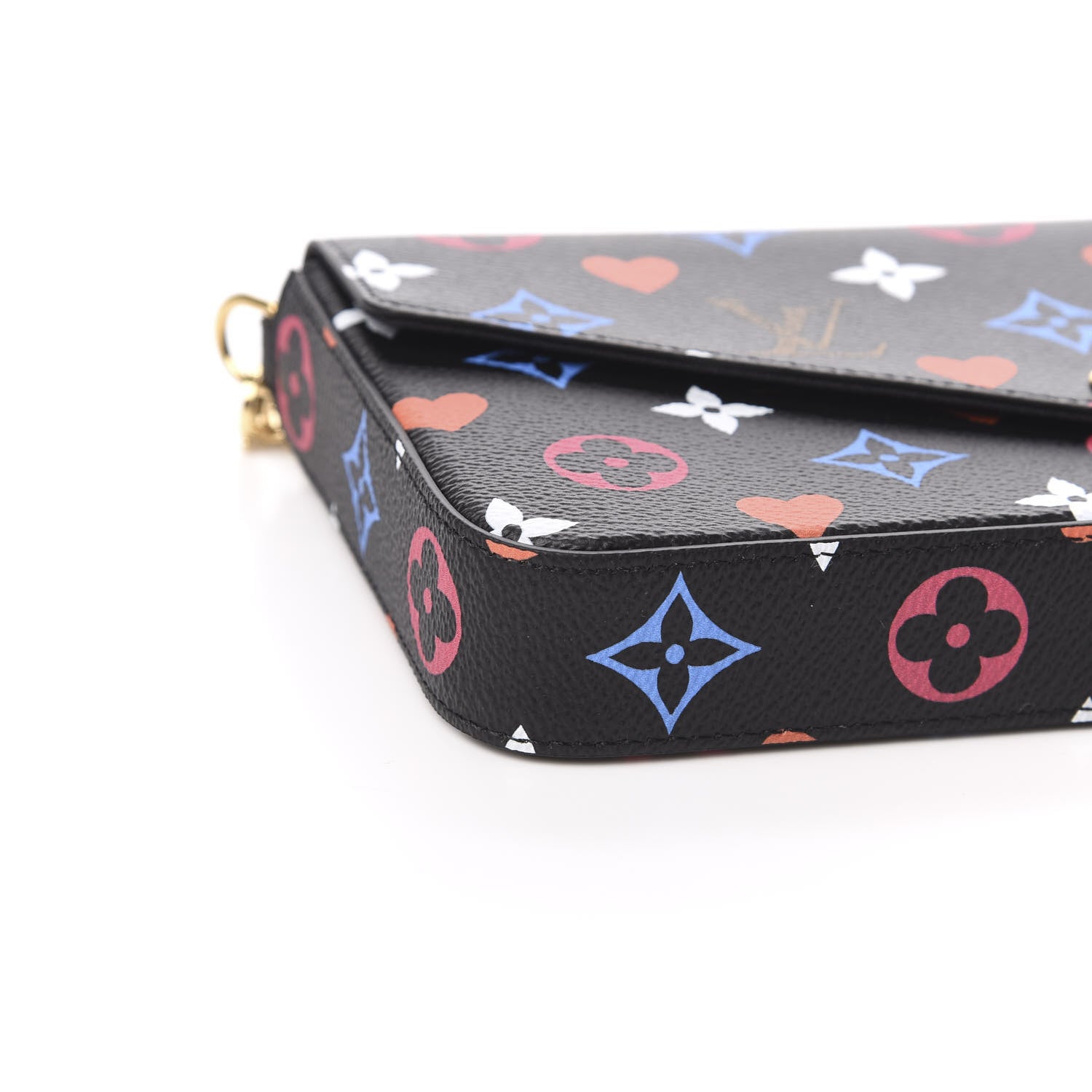 Louis Vuitton Game On Felicie Chain Wallet Black 8 of 12