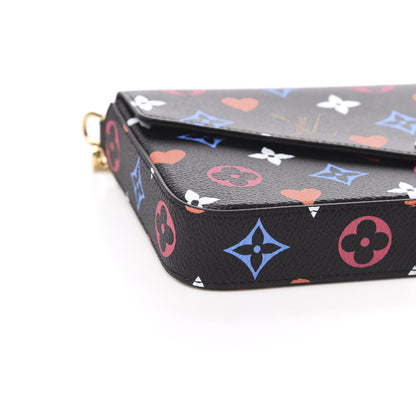Louis Vuitton Game On Felicie Chain Wallet Black 8 of 12