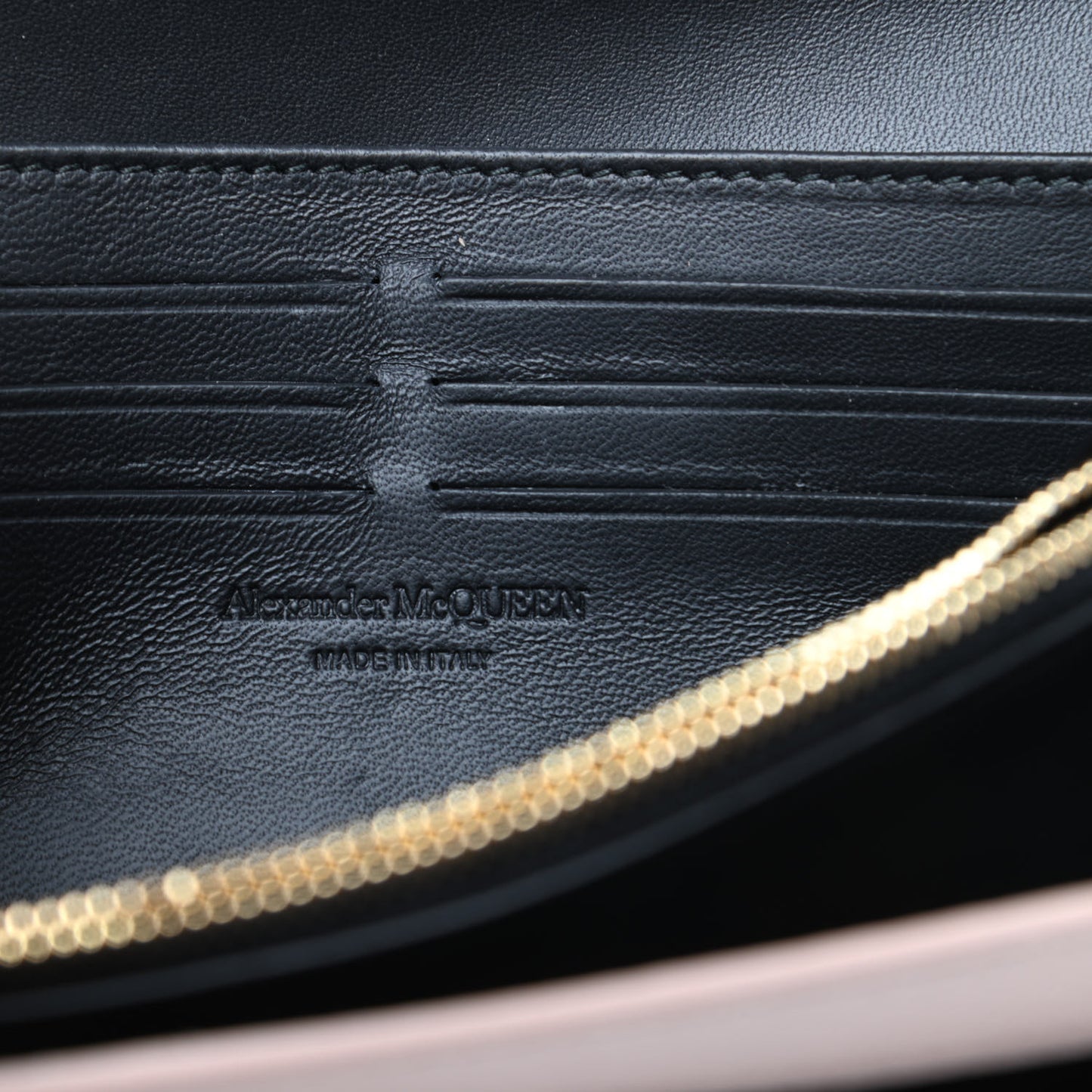 Pebbled Calfskin Skull Wallet on Chain Teint