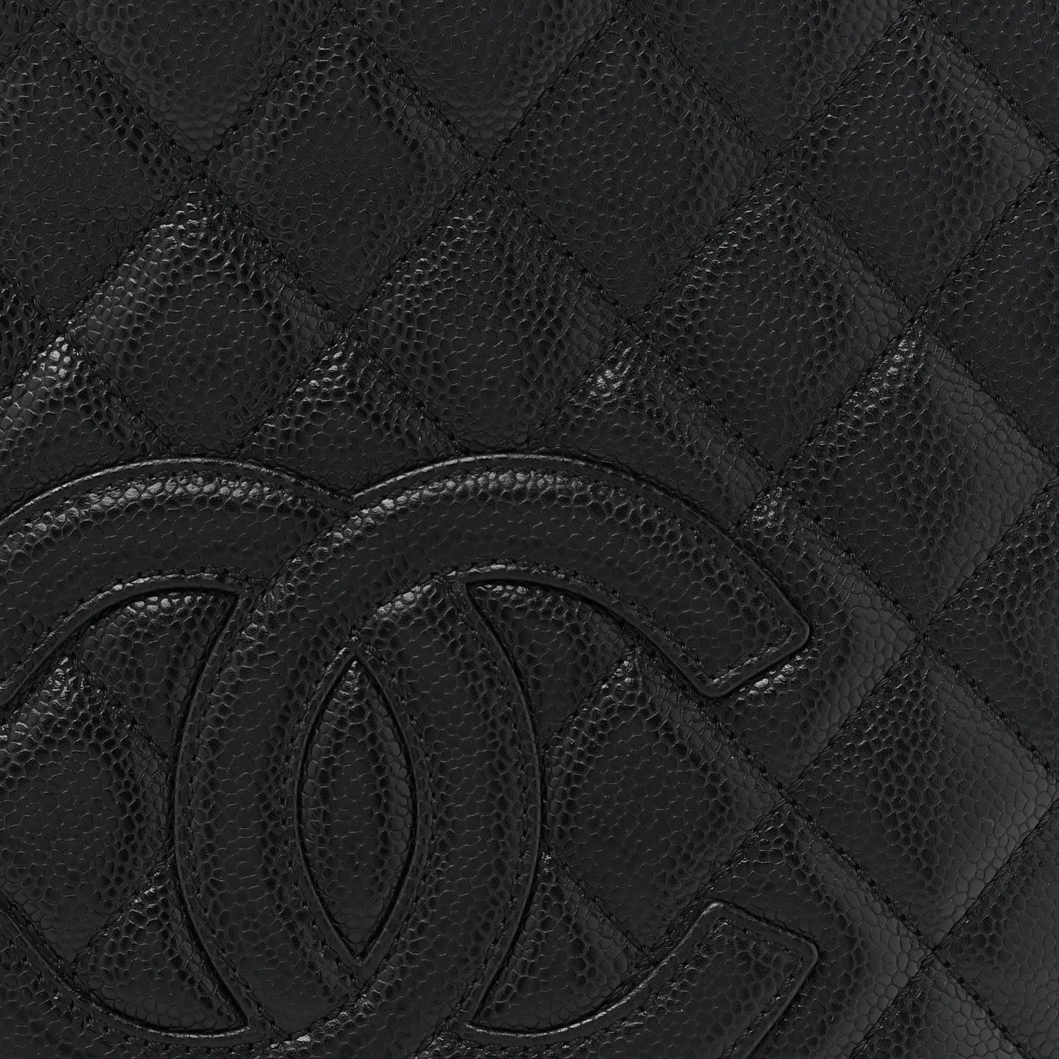 Chanel Caviar Quilted Petit Shopping Tote PST Black 8 of 14