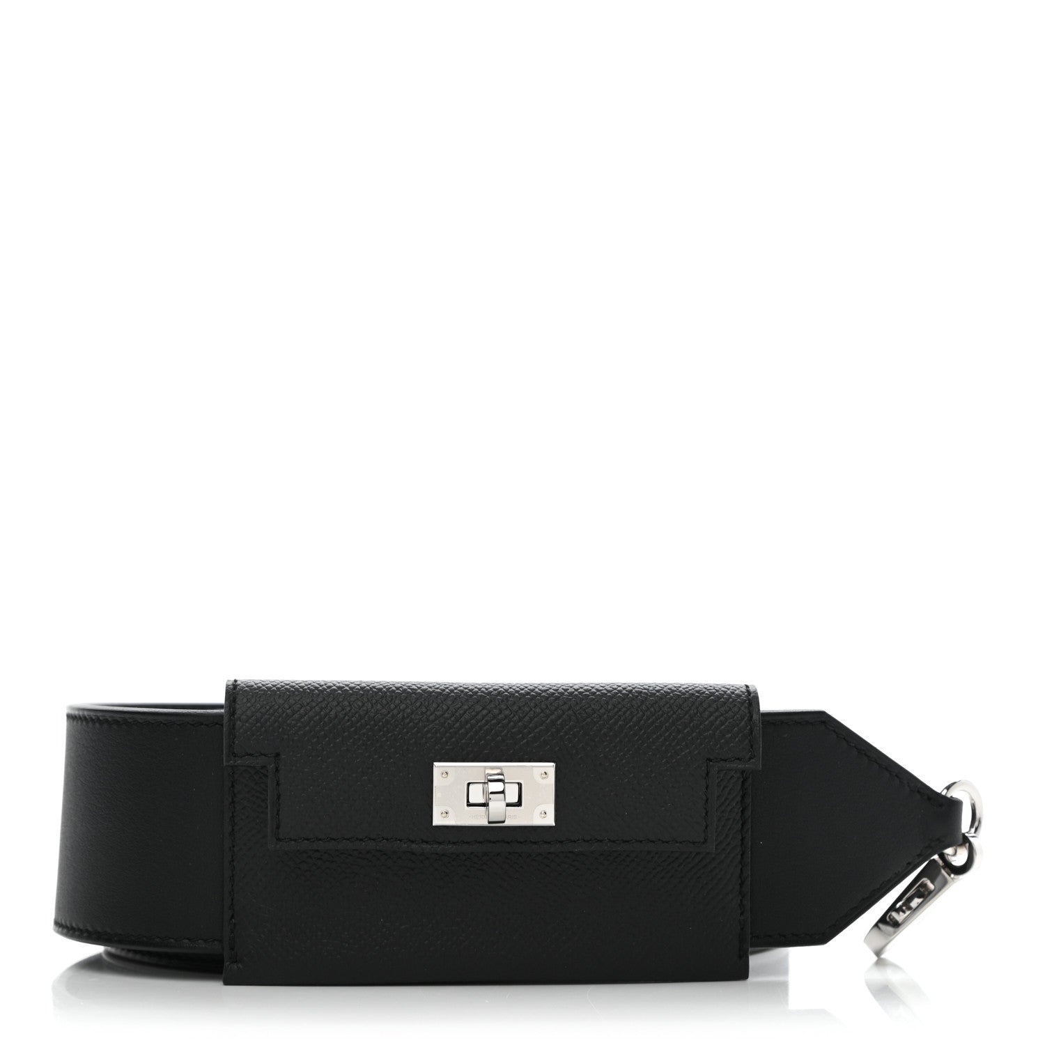 Hermes Swift Epsom Pocket Kelly Shoulder Strap Black 1 of 4