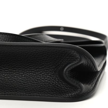 Hermes Taurillon Clemence Halzan 25 Black 9 of 9