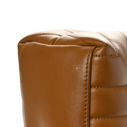 Saint Laurent Calfskin Y Quilted Monogram Medium Loulou Chain Satchel Dark Natural 12 of 12