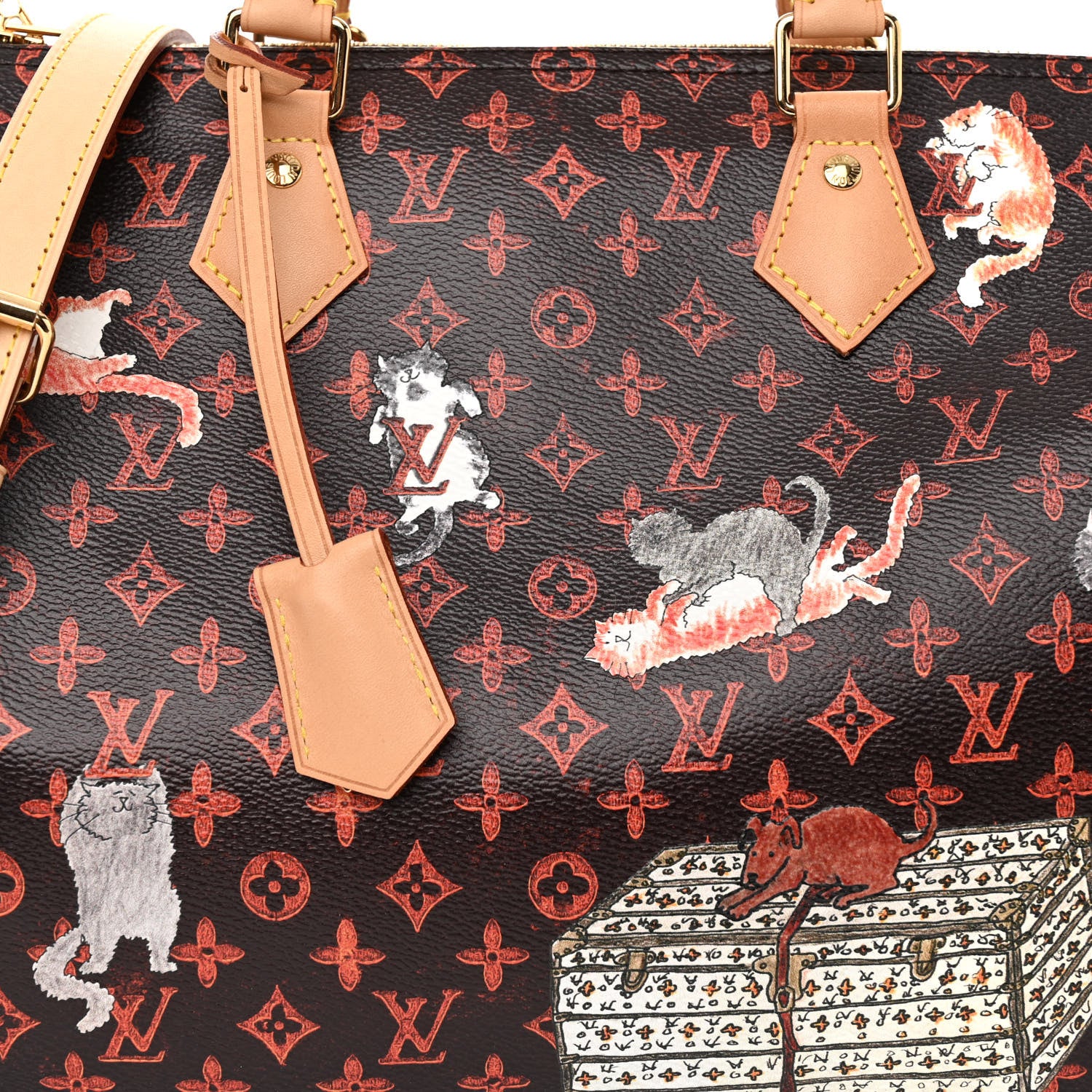 Louis Vuitton LOUIS VUITTON Catogram Speedy Bandouliere 30 Marron 8 of 10