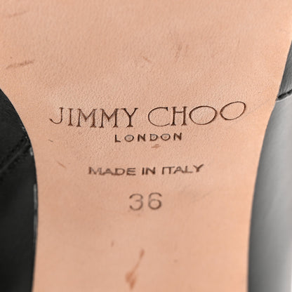 Jimmy Choo Shiny Calfskin Mahesa 85 Knee High Boots 36 Black 6 of 18