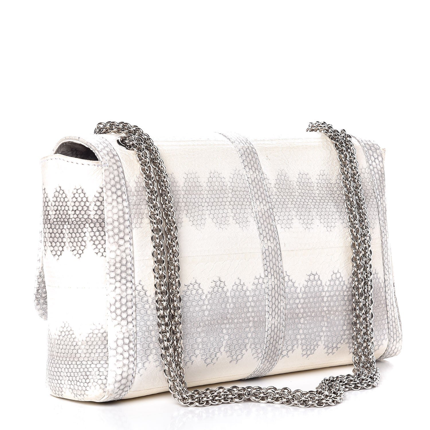 Christian Louboutin Watersnake Hardwick Small Sweet Charity Shoulder Bag Roccia 4 of 13