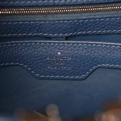 Louis Vuitton Taurillon Capucines PM Petrole Blue 6 of 14