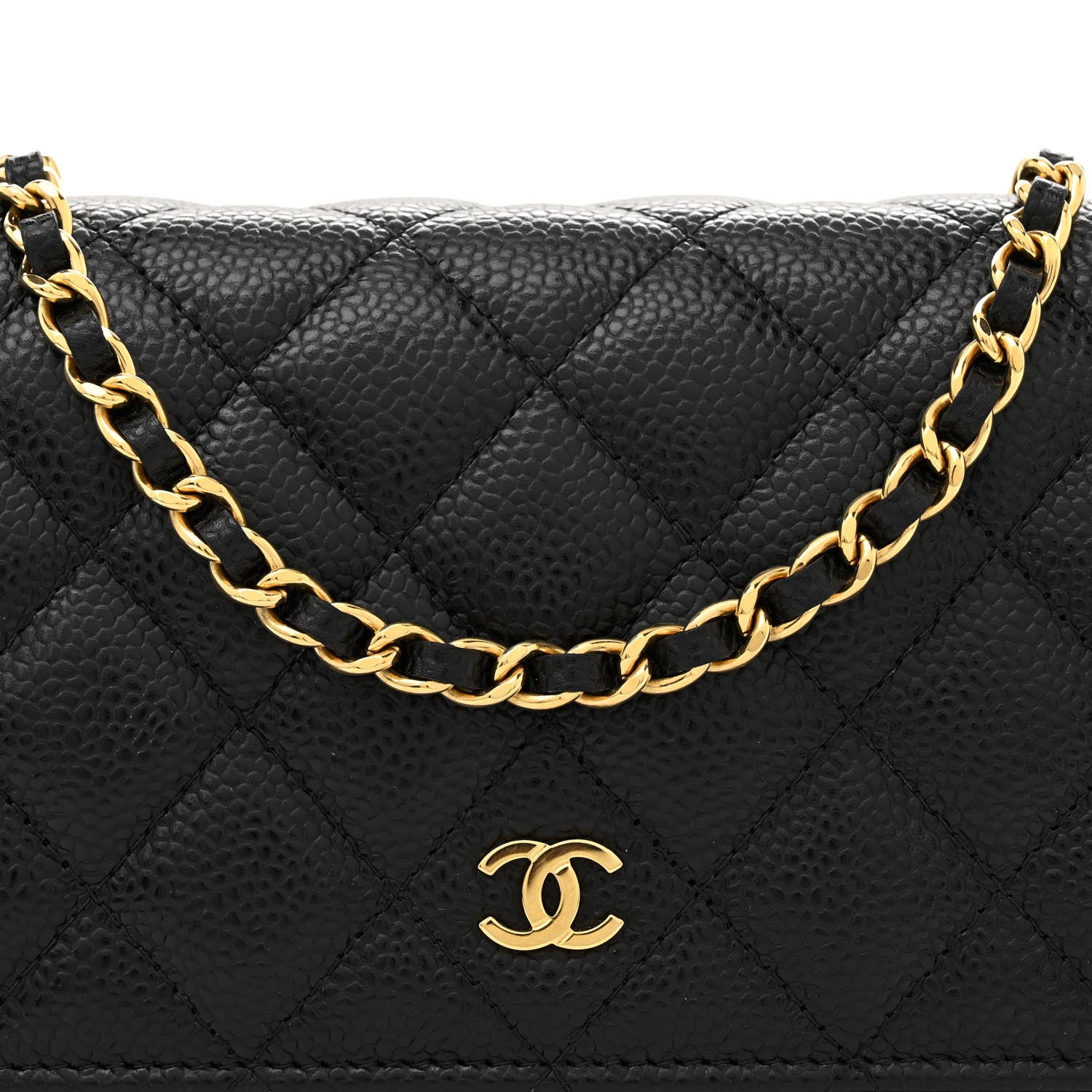 Chanel Caviar Quilted Wallet on Chain WOC Black 8 of 10