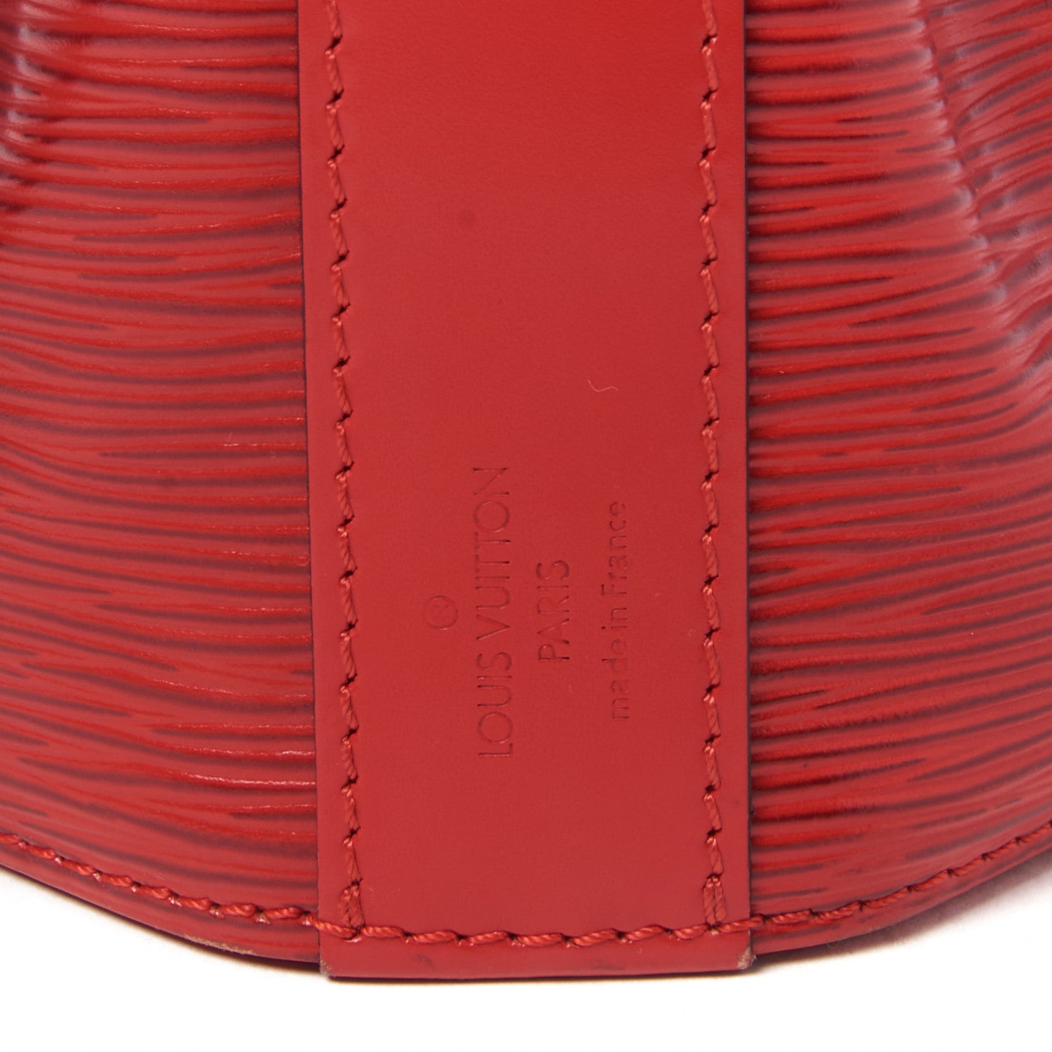 Louis Vuitton Epi Sac D'Epaule Castillan Red 6 of 8