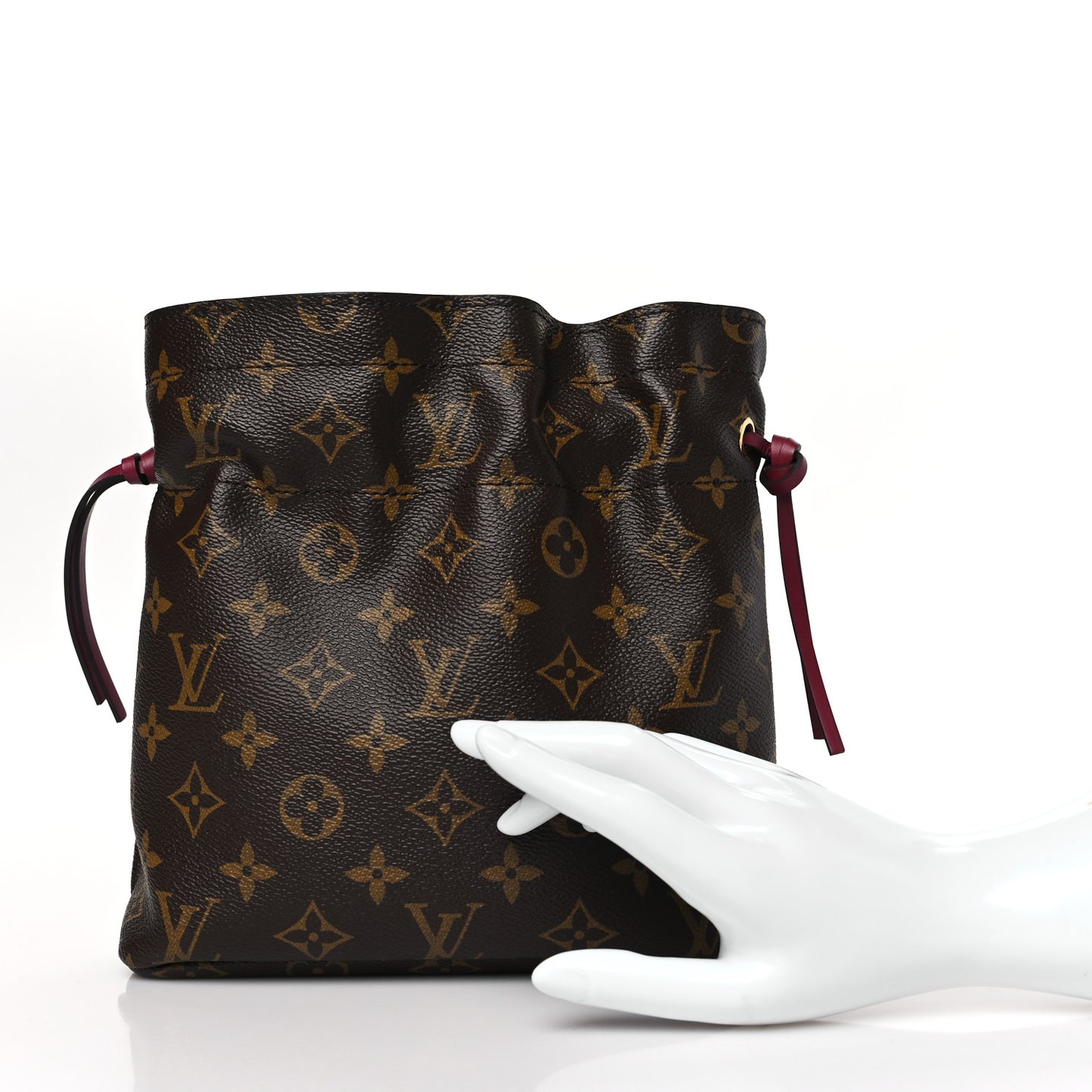 LOUIS VUITTON Monogram Pouch Noe Fuchsia