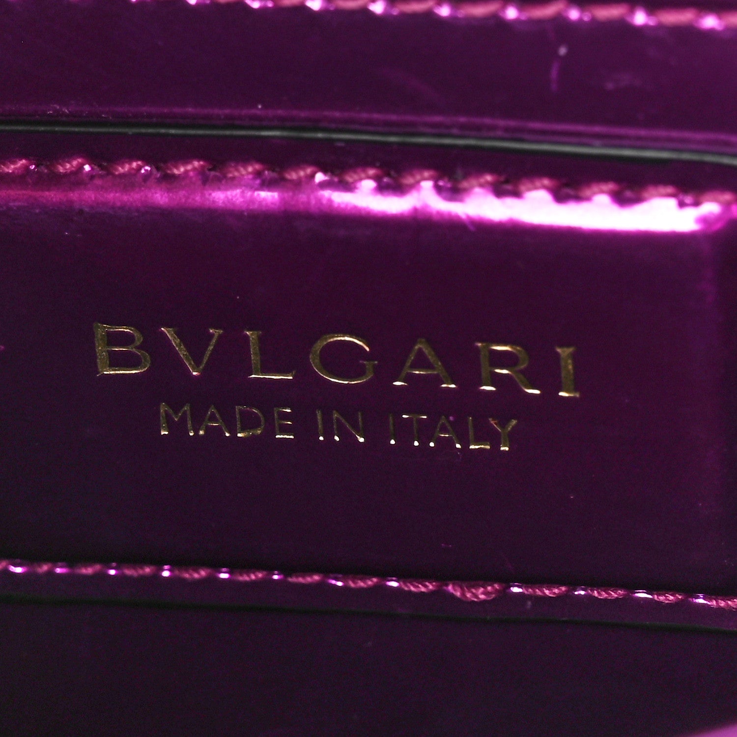 Bulgari Metallic Calfskin Small Serpenti Forever Snake Strap Crossbody Bag Magenta 6 of 12