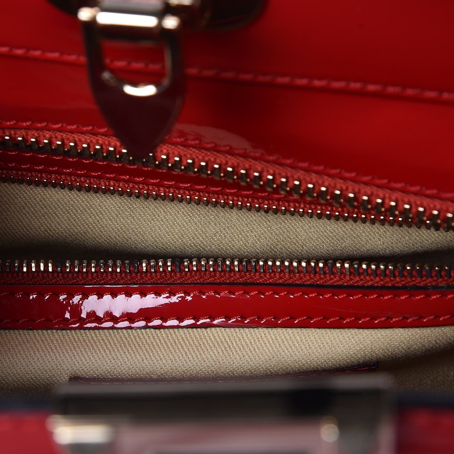 Valentino Garavani Patent Monochrome Rockstud Double Handle Tote Rosso Valentino 6 of 11