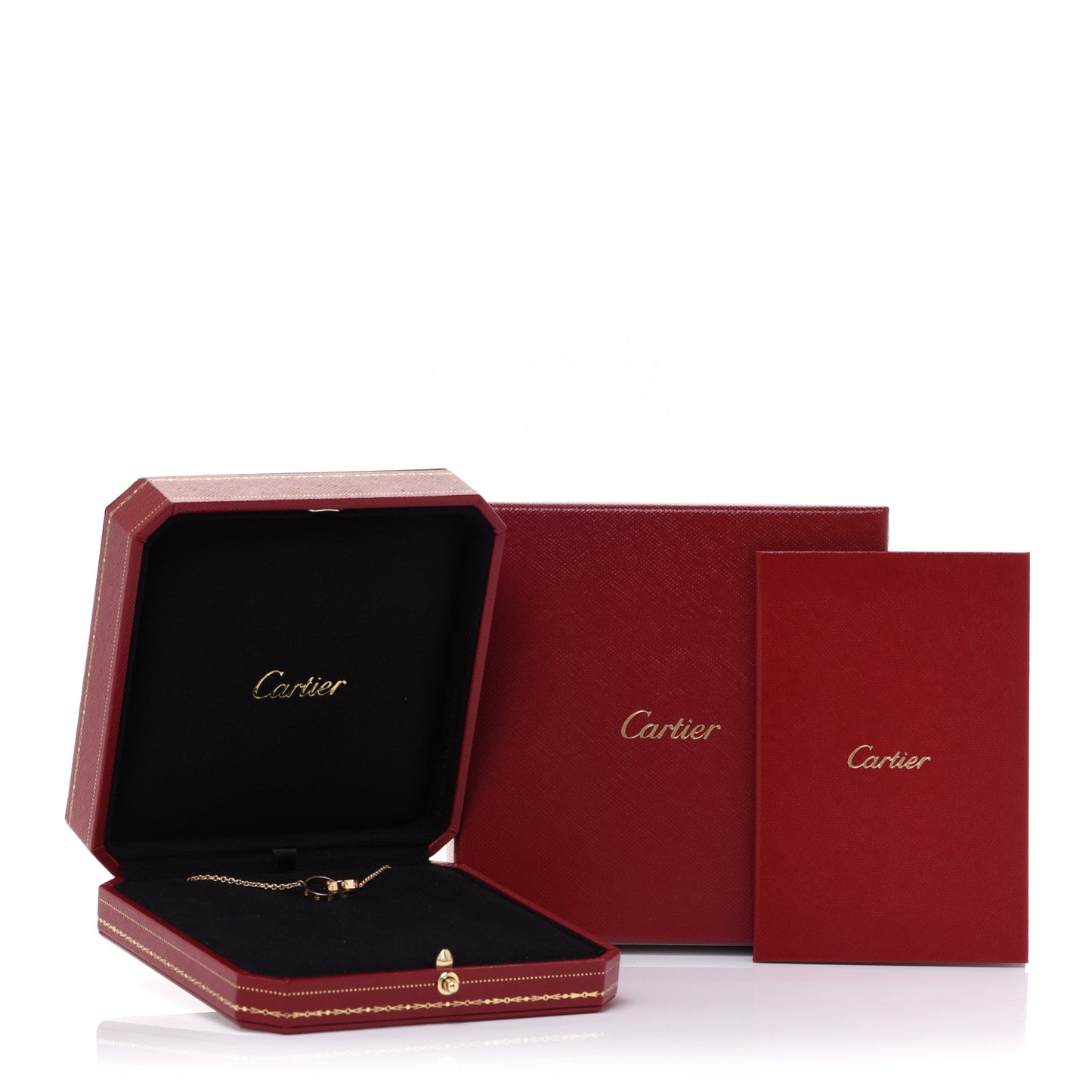 18K Yellow Gold Interlocking LOVE Necklace
