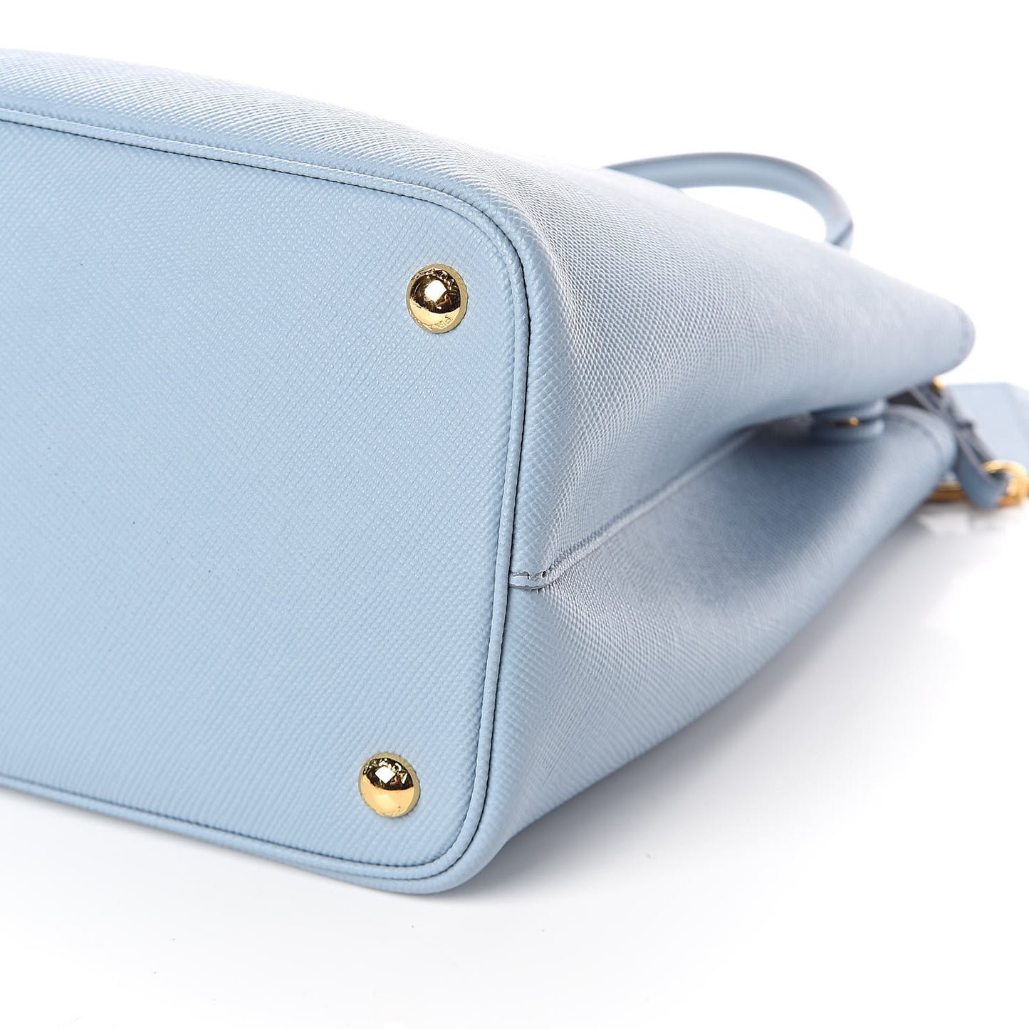 Saffiano Cuir Medium Double Bag Astrale Blue