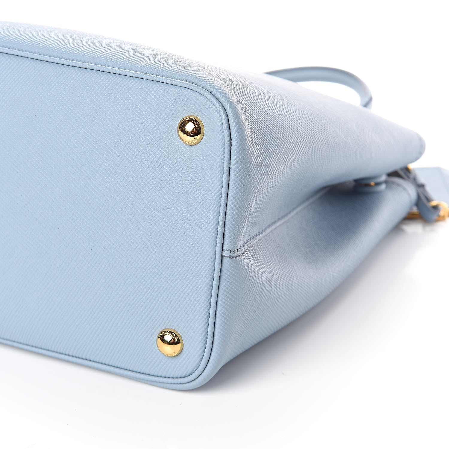 Prada Saffiano Cuir Medium Double Bag Astrale Blue 8 of 8