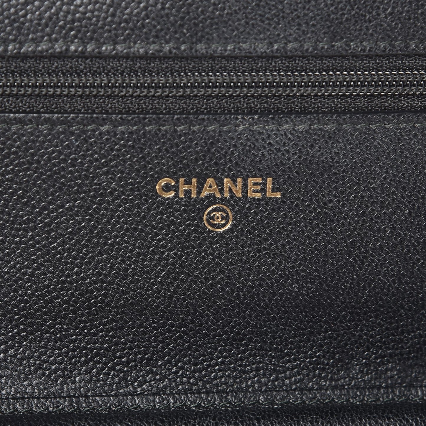 Caviar Quilted Boy Wallet On Chain WOC Black
