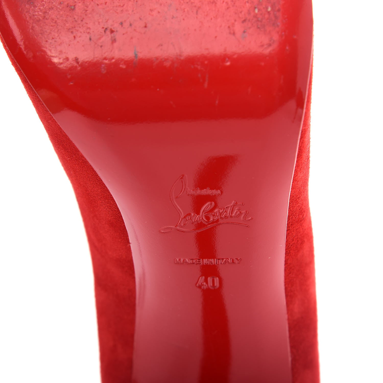Christian Louboutin Veau Velours Eloise 100 Pumps 40 Loubi 9 of 10