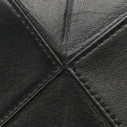 Loewe Shiny Calfskin Mini Puzzle Fold Tote Black 12 of 14