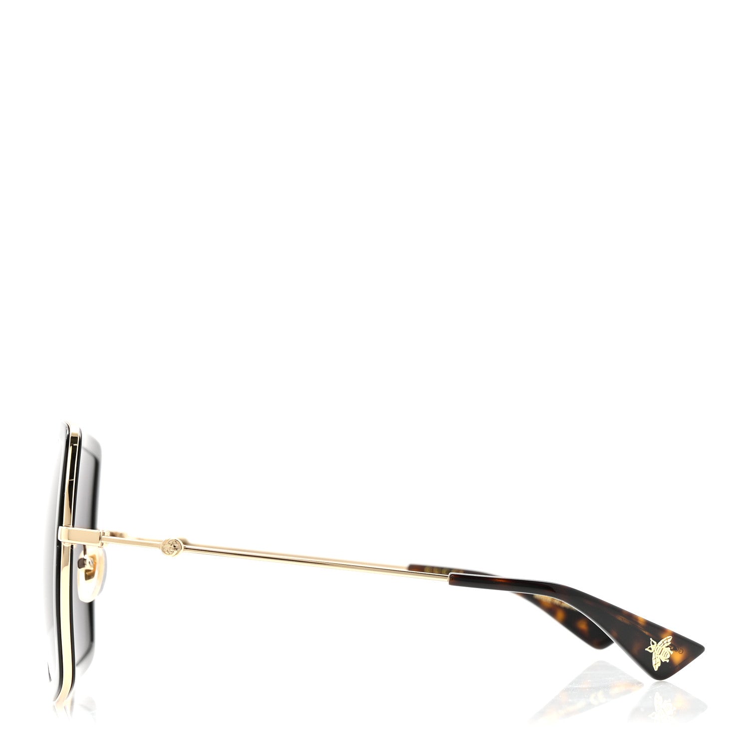 Gucci Acetate Oversize Square Frame GG0106S Sunglasses Black 3 of 7